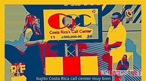 La Rueda de la Fortuna Canal 13. A supervisor at Costa Rica's Call Center wins 3,000,000 colones moe