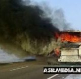 Қозоғистонда ёниб кетган автобус ҳайдовчилари қўлга олинди