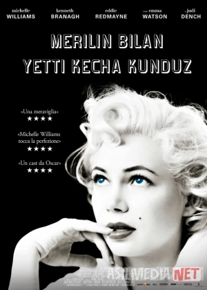 Merilin Monro bilan 7 kecha kunduz 2011 Biografik film Uzbek tilida O'zbekcha tarjima kino Full HD tas-ix skachat