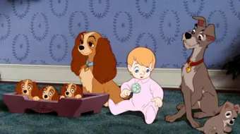 Lessi va daydi it Uzbek tilida multfilm 1955 O'zbek tarjima kino HD skrinshot 1