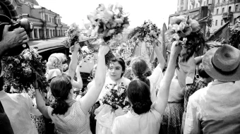Turnalar uchmoqda Mosfilm SSSR kinosi Uzbek tilida 1957 O'zbekcha tarjima kino HD skrinshot 4