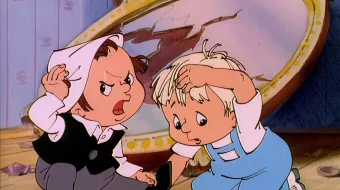 Bilmasvoyning oyga sayohati Uzbek tilida multfilm 1997 O'zbek tarjima kino HD skrinshot 2