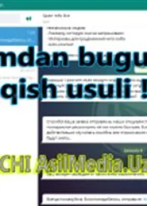 Spamdan bugunoq chiqish usuli: